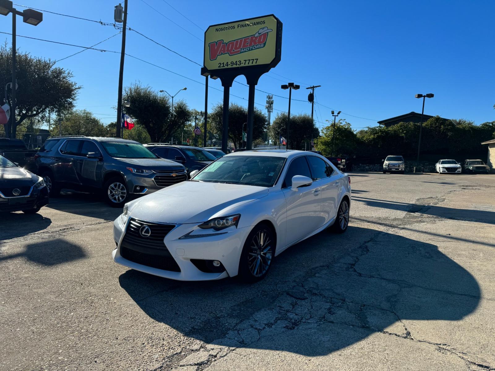 2015 Lexus IS 250 RWD (JTHBF1D20F5) with an 2.5L V6 24V DOHC engine, 6-Speed Automatic transmission, located at 945 E. Jefferson Blvd, Dallas, TX, 75203, (214) 943-7777, 32.752514, -96.811630 - Photo #0